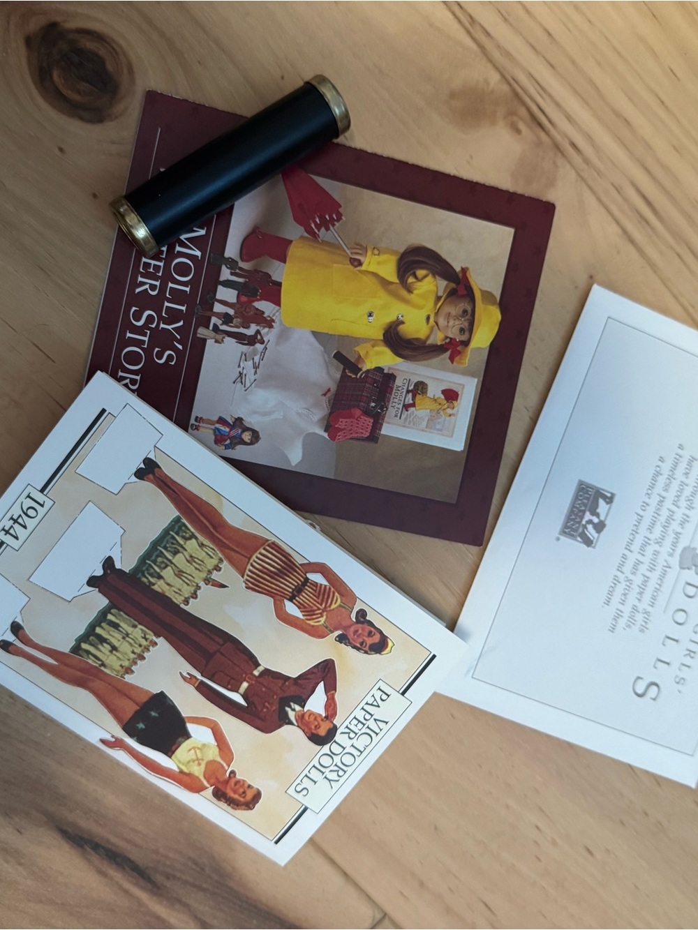 Molly winter activity American girl kaleidoscope and paper dolls